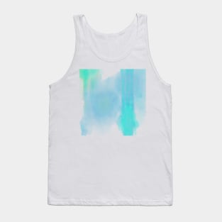 Blue Rain, #watercolor, #painting Tank Top